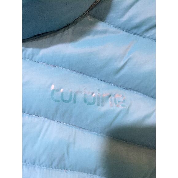Turbine SPS Self Pack System Down Jacket Women’s Large Teal Lightweight Packable - Picture 6 of 13